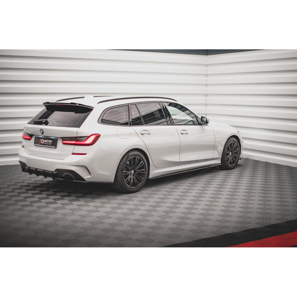 Maxton Design difuzory pod boční prahy ver.2 pro BMW řada 3 G20 M-Pack, G21 M-Pack, černý lesklý plast ABS