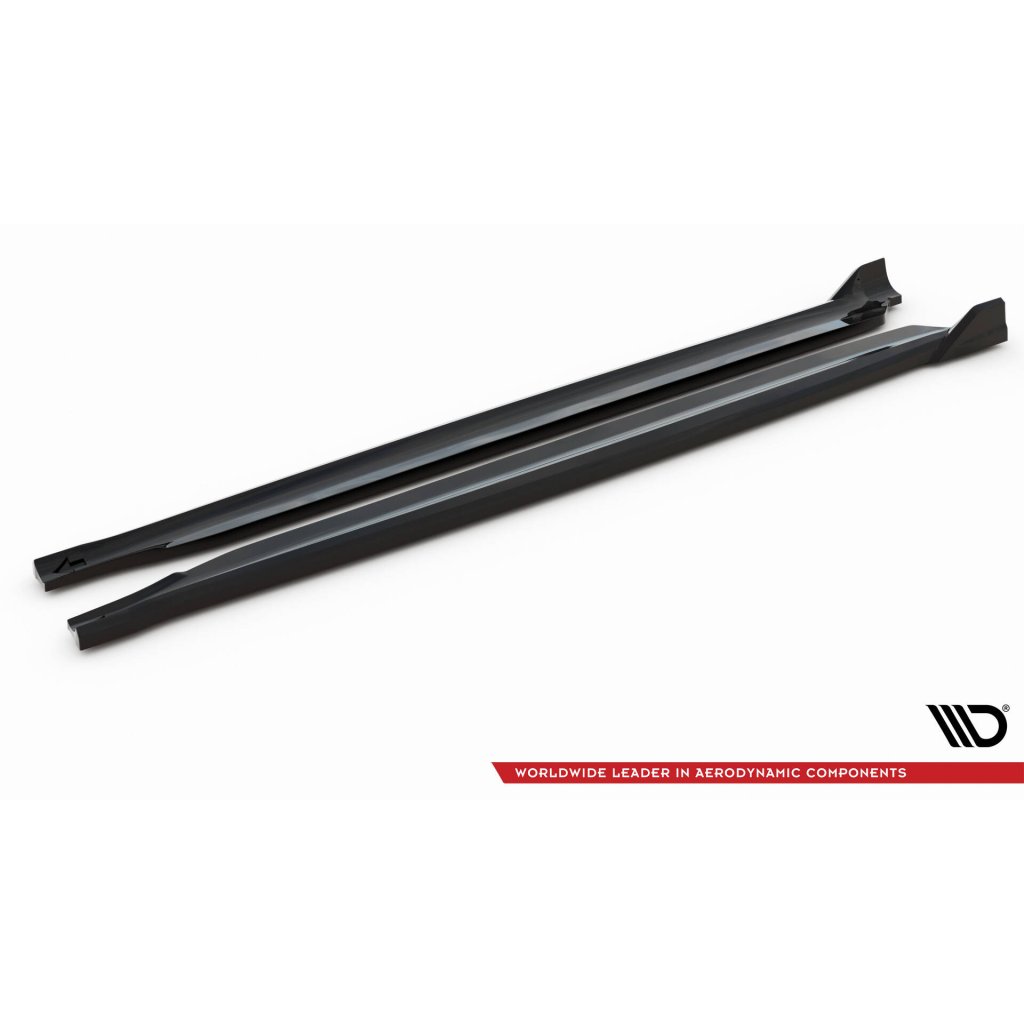 Maxton Design difuzory pod boční prahy ver.2 pro BMW X5 F15, černý lesklý plast ABS, M-Pack