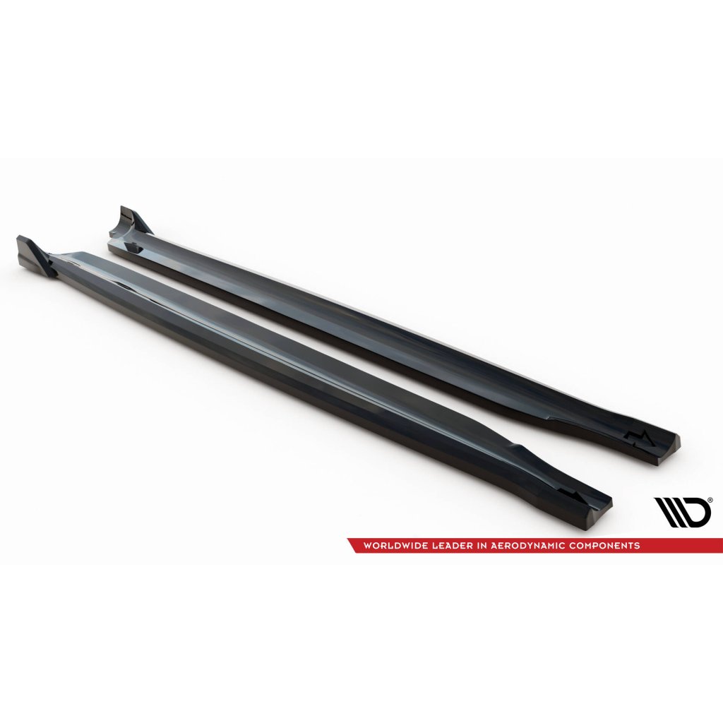 Maxton Design difuzory pod boční prahy ver.2 pro BMW X5 F15, černý lesklý plast ABS, M-Pack