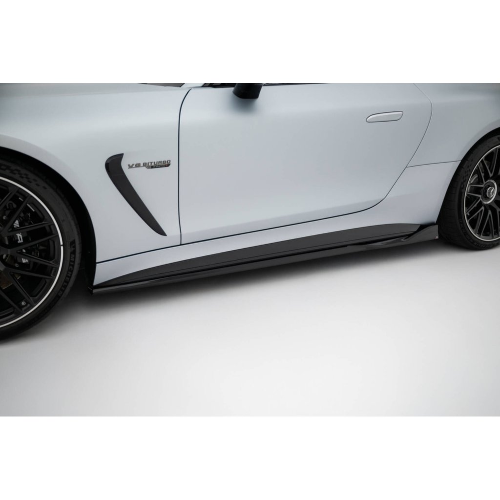 Maxton Design difuzory pod boční prahy ver.2 pro Mercedes AMG GT C192 /63, černý lesklý plast ABS