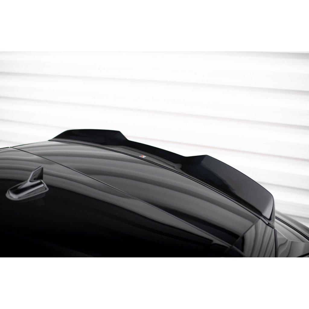 Maxton Design horní prodloužení spoileru 3d pro Audi Q8 Mk 1 FL, černý lesklý plast ABS, S-Line