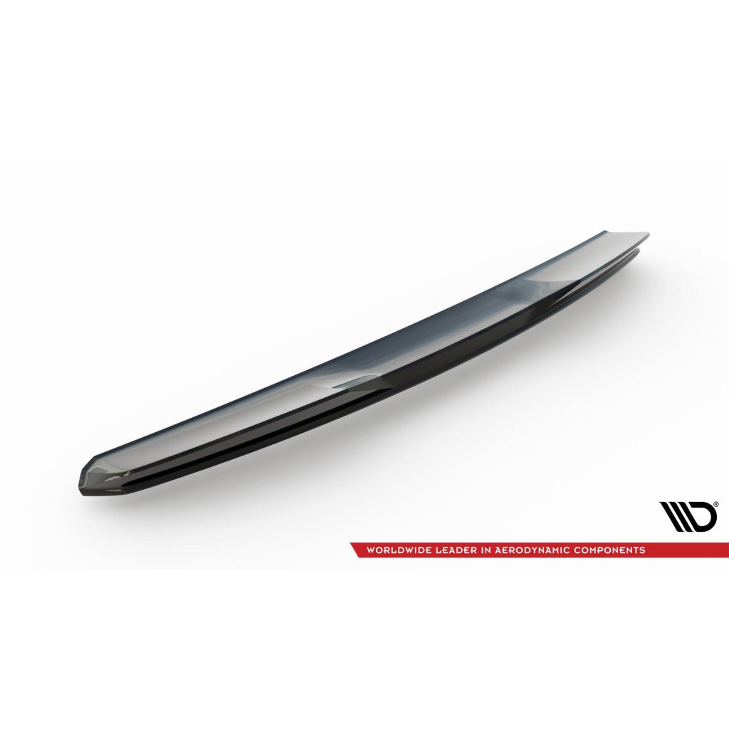 Maxton Design horní prodloužení spoileru 3d pro Audi Q8 Mk 1 FL, černý lesklý plast ABS, S-Line
