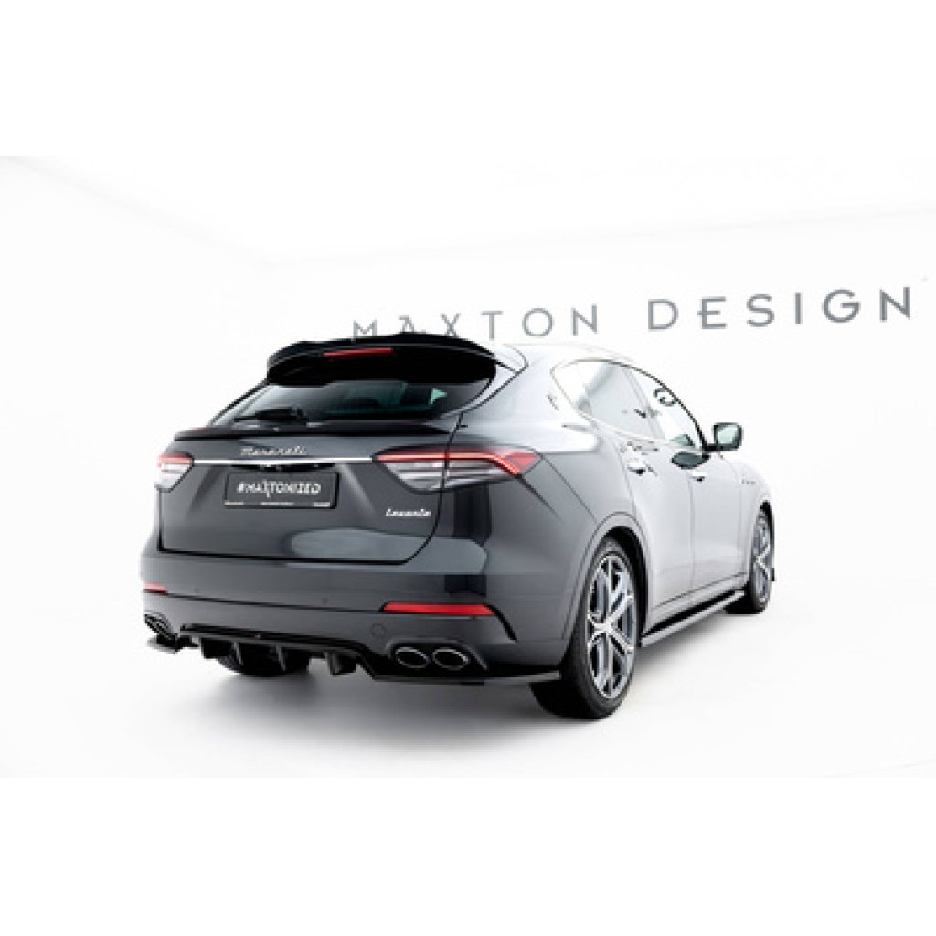 Maxton Design horní prodloužení spoileru pro Maserati Levante Mk1 GT Facelift, černý lesklý plast ABS