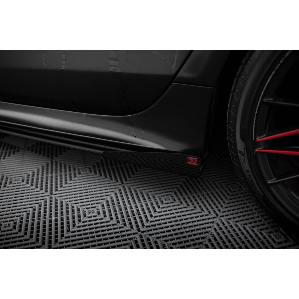 Maxton Design křidélka bočních difuzorů pro Audi A7 C7, plast ABS bez povrchové úpravy, S-Line
