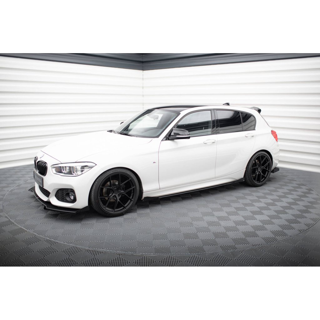 Maxton Design křidélka bočních difuzorů pro BMW řada 1 F20- F21 Facelift, černý lesklý plast ABS, M-Pack/M135i/M140i