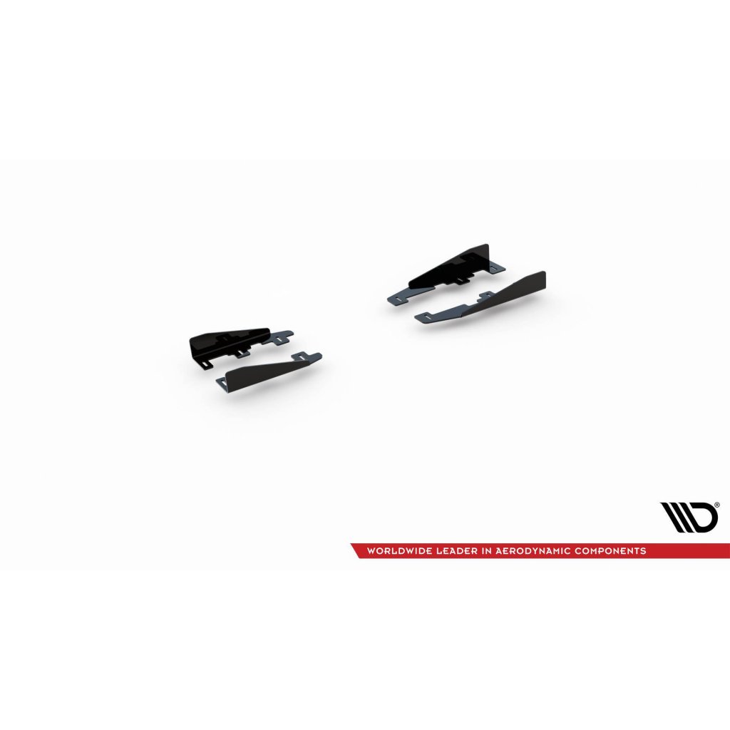 Maxton Design křidélka bočních difuzorů pro BMW řada 1 F20- F21 Facelift, černý lesklý plast ABS, M-Pack/M135i/M140i