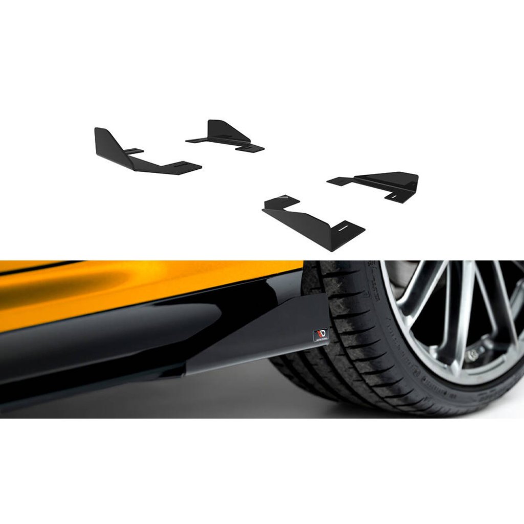 Maxton Design křidélka bočních difuzorů pro BMW řada 1 F70, plast ABS bez povrchové úpravy, M-pack