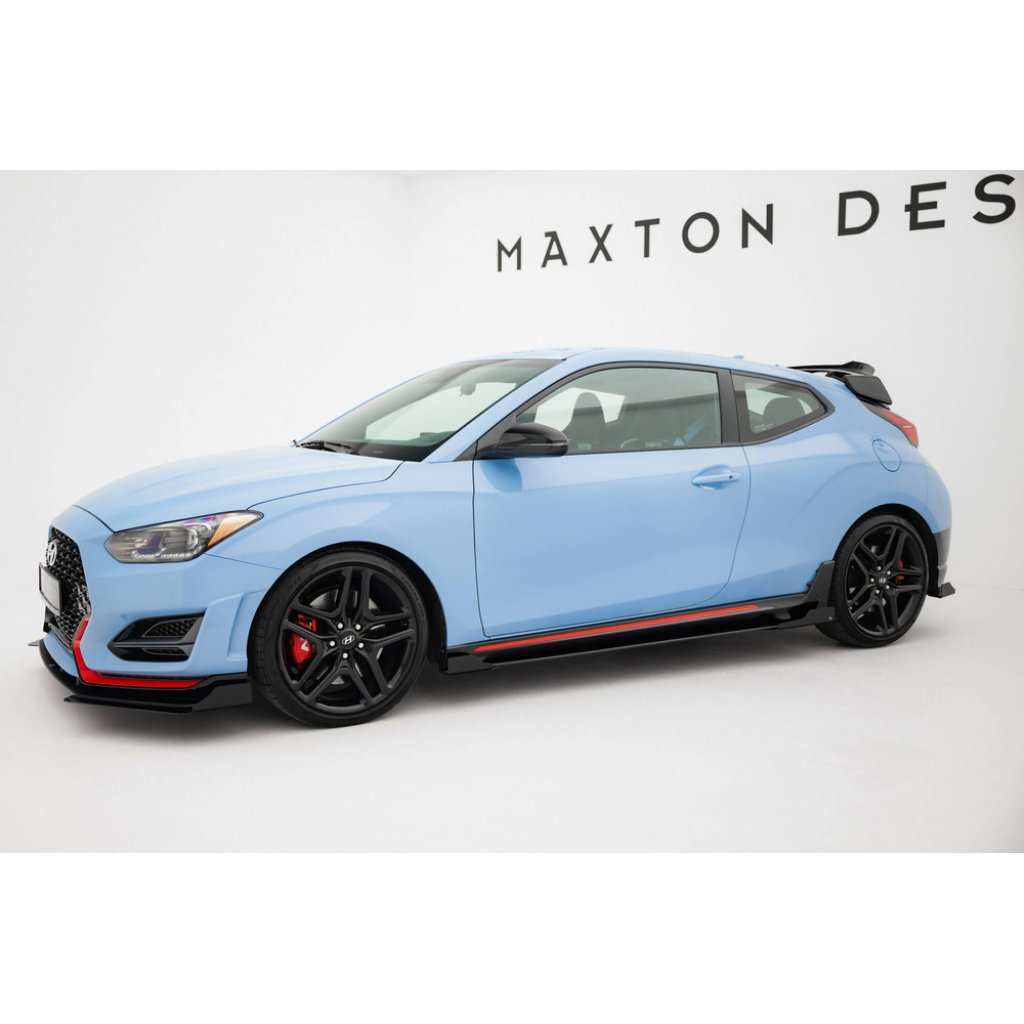 Maxton Design křidélka bočních difuzorů pro Hyundai Veloster N Mk2, plast ABS bez povrchové úpravy