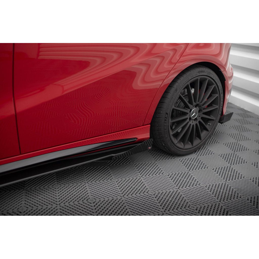 Maxton Design křidélka bočních difuzorů pro Mercedes třída A W176 Facelift A45 AMG, plast ABS bez povrchové úpravy