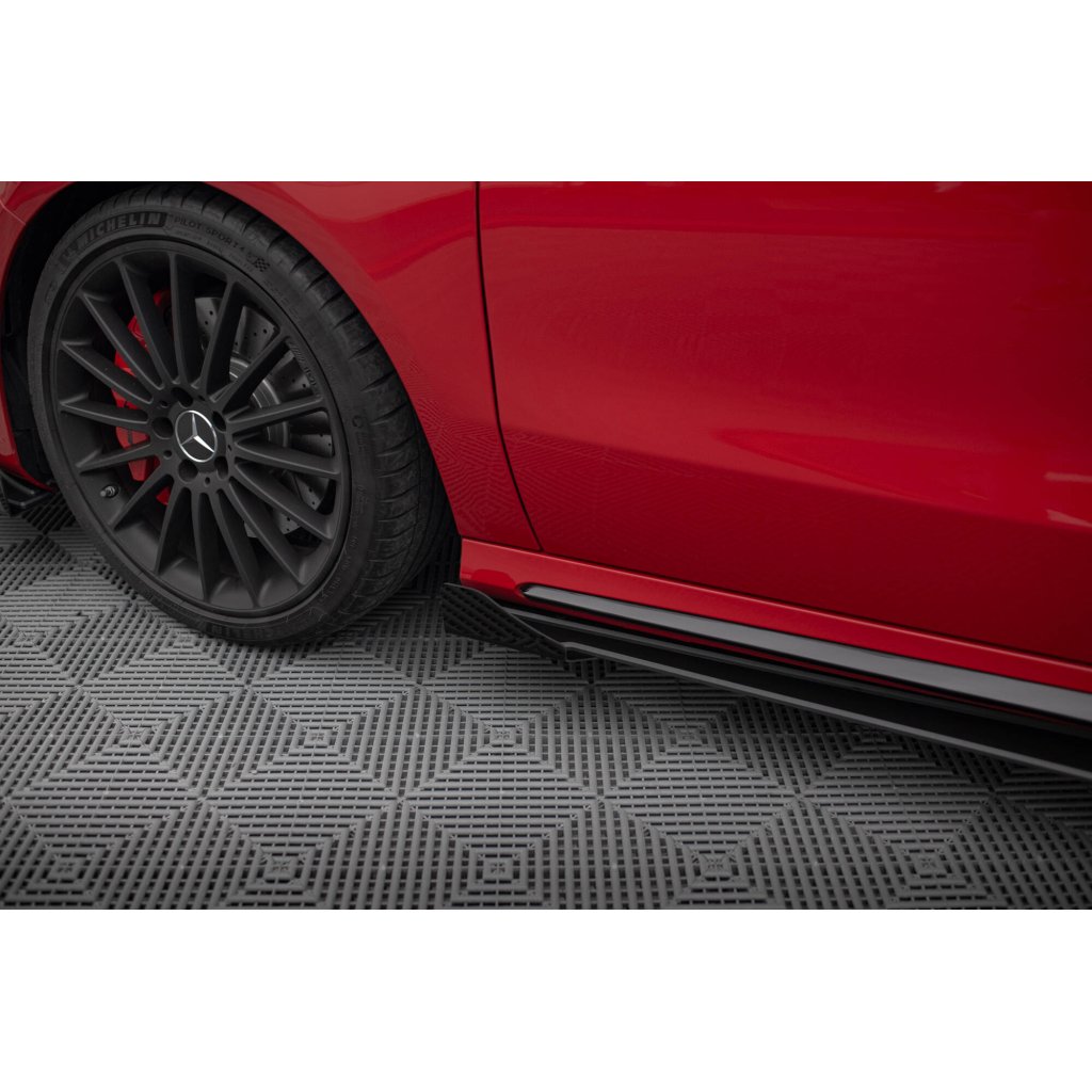 Maxton Design křidélka bočních difuzorů pro Mercedes třída A W176 Facelift A45 AMG, plast ABS bez povrchové úpravy