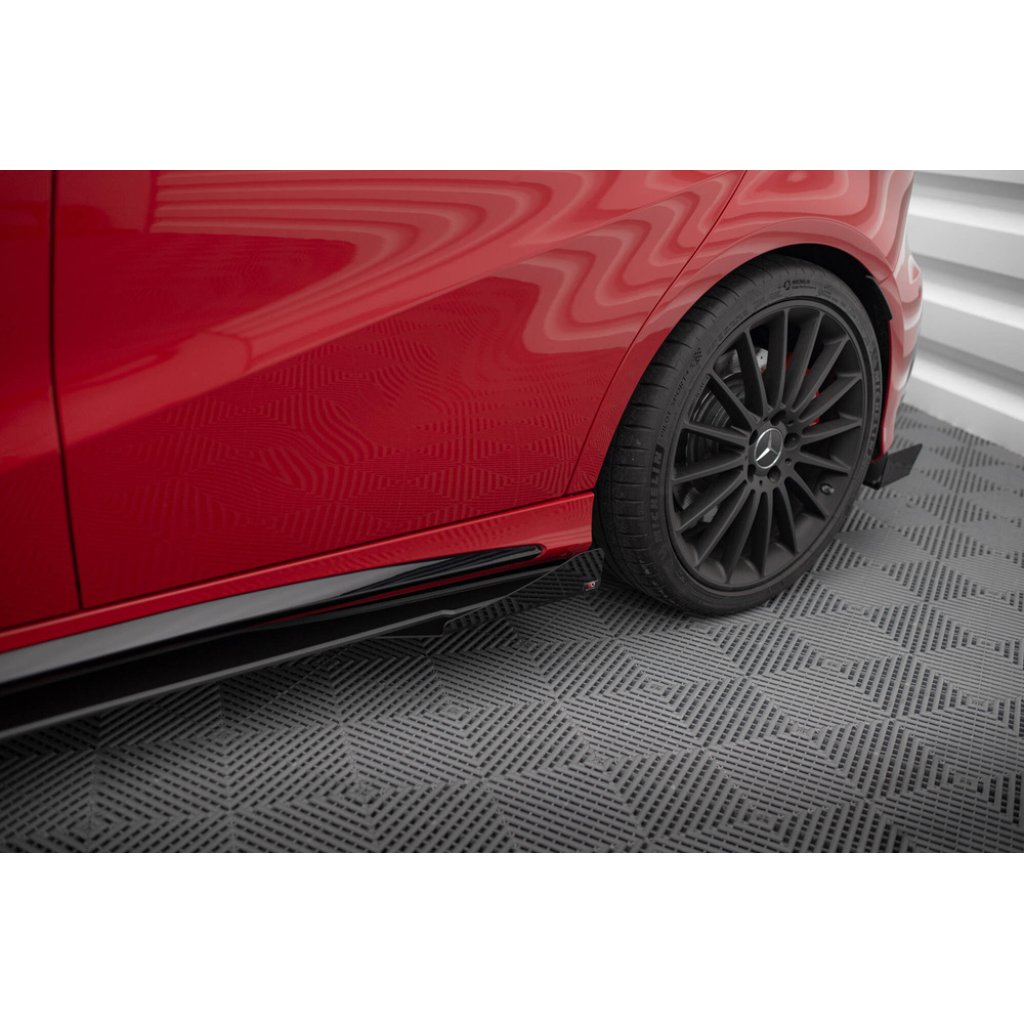Maxton Design křidélka bočních difuzorů pro Mercedes třída A W176 Facelift A45 AMG, plast ABS bez povrchové úpravy