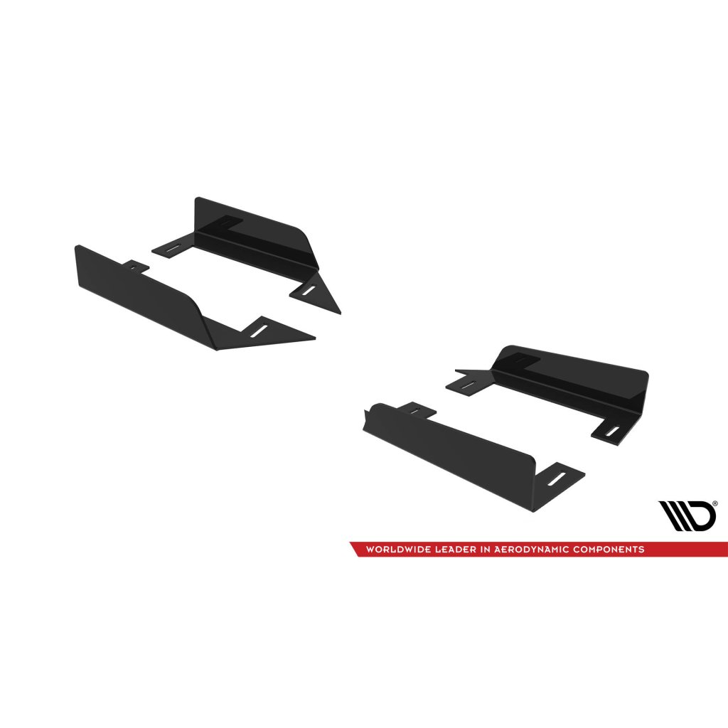 Maxton Design křidélka bočních difuzorů pro Mitsubishi Lancer Evo Mk10, plast ABS bez povrchové úpravy