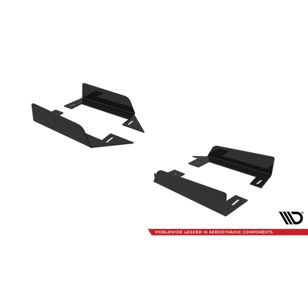 Maxton Design křidélka bočních difuzorů pro Mitsubishi Lancer Evo Mk10, plast ABS bez povrchové úpravy