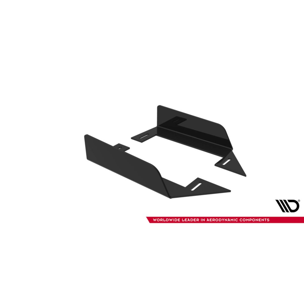 Maxton Design křidélka bočních difuzorů pro Mitsubishi Lancer Evo Mk10, plast ABS bez povrchové úpravy