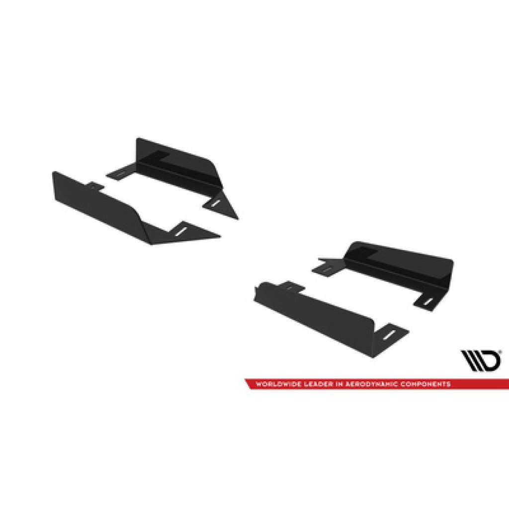 Maxton Design křidélka bočních difuzorů pro Mitsubishi Lancer Evo Mk10, plast ABS bez povrchové úpravy