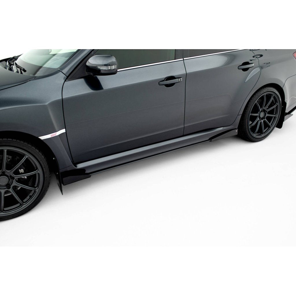 Maxton Design křidélka bočních difuzorů pro Subaru Impreza WRX STi Mk3 Facelift, plast ABS bez povrchové úpravy