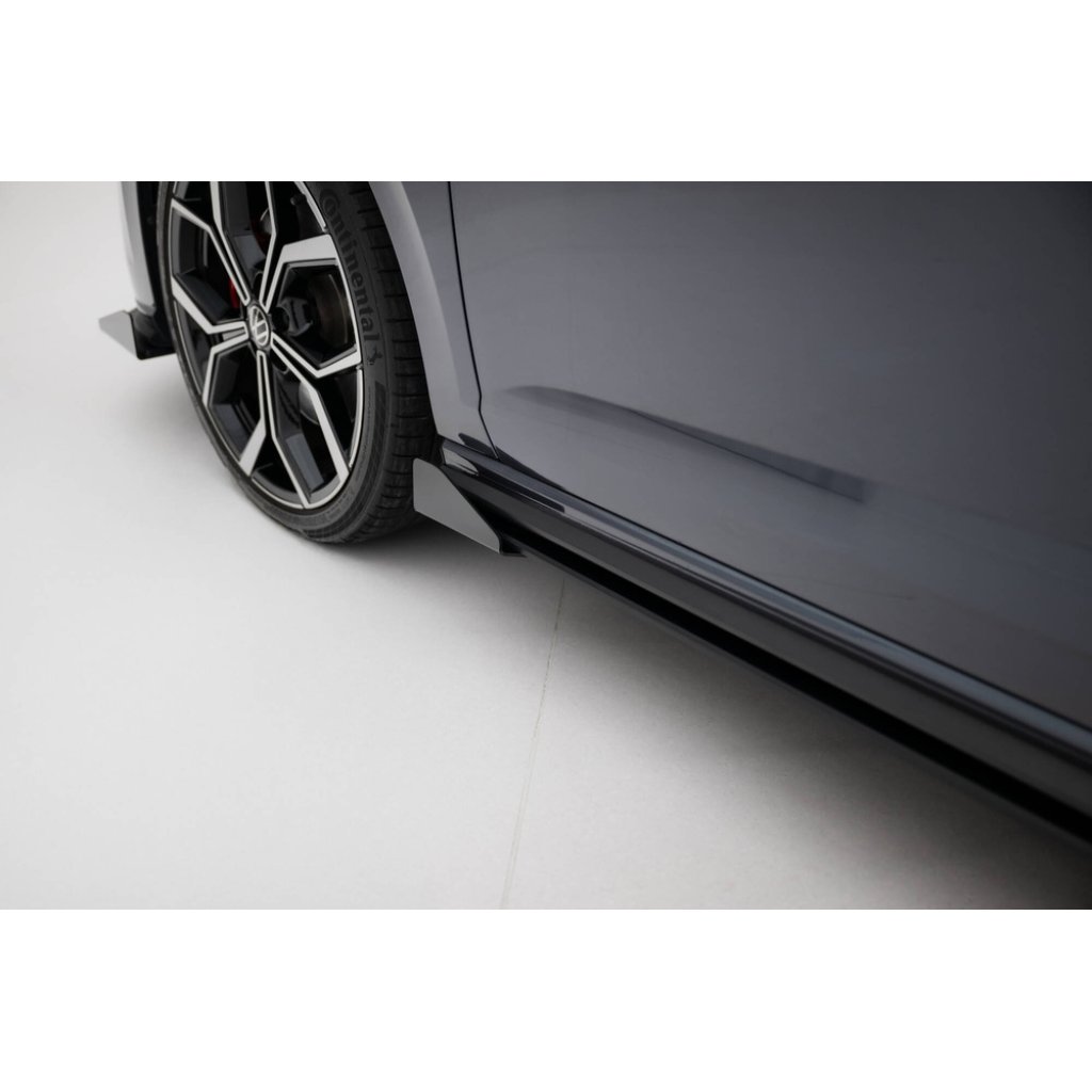 Maxton Design křidélka bočních difuzorů pro Volkswagen Polo GTI Mk6 Facelift, plast ABS bez povrchové úpravy