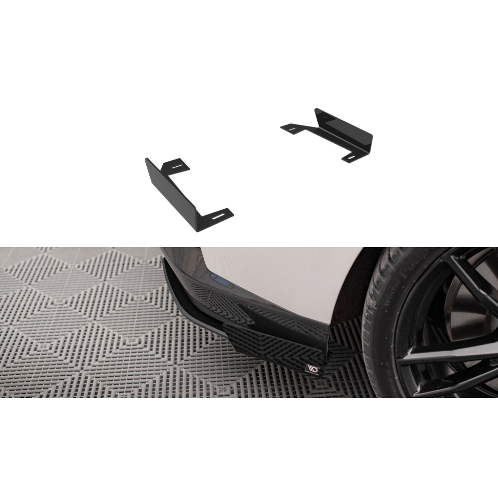 Maxton Design křidélka bočních difuzorů zad. nárazníku pro BMW řada 2 G42 M-Pack, černý lesklý plast ABS
