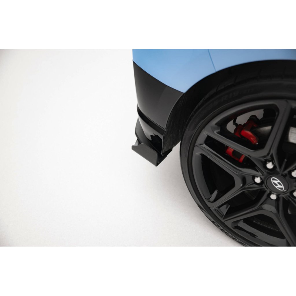 Maxton Design křidélka bočních difuzorů zad. nárazníku pro Hyundai Veloster N Mk2, černý lesklý plast ABS