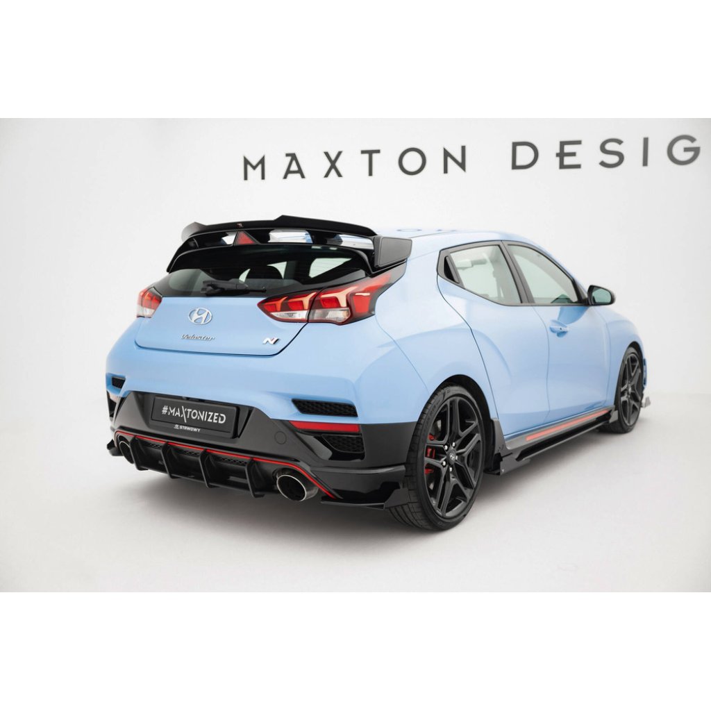 Maxton Design křidélka bočních difuzorů zad. nárazníku pro Hyundai Veloster N Mk2, černý lesklý plast ABS