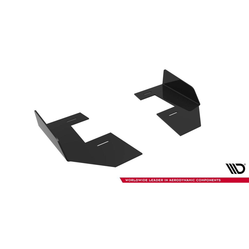 Maxton Design křidélka bočních difuzorů zad. nárazníku pro Mitsubishi Lancer Evo Mk10, plast ABS bez povrchové úpravy