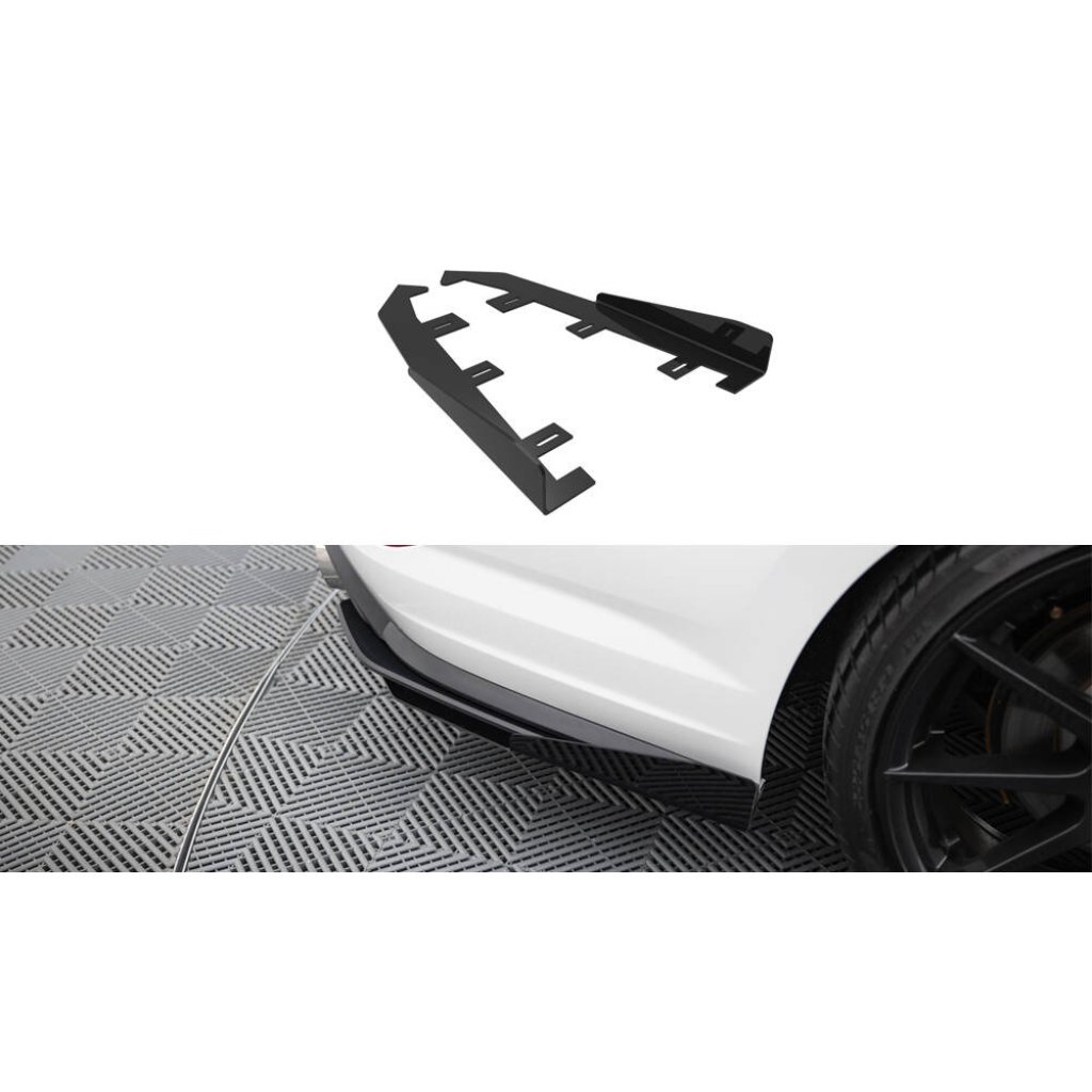 Maxton Design křidélka bočních difuzorů zad. nárazníku pro Volkswagen Jetta Mk7 GLI, černý lesklý plast ABS