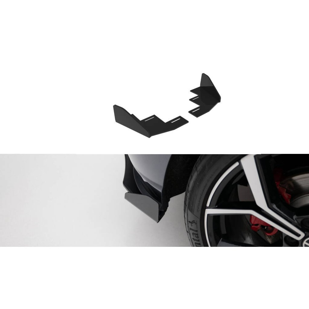 Maxton Design křidélka bočních difuzorů zad. nárazníku pro Volkswagen Polo GTI Mk6 Facelift, plast ABS bez povrchové úpravy