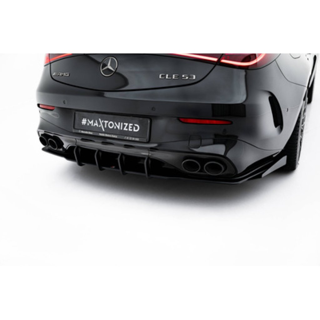 Maxton Design křidélka bočních difuzorů zadního nárazníku pro Mercedes CLE C236 53 AMG, plast ABS bez povrchové úpravy