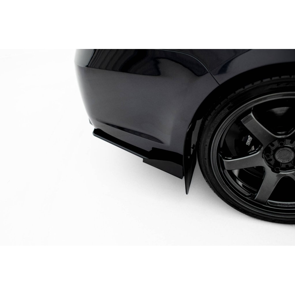 Maxton Design křidélka bočních difuzorů zadního nárazníku pro Subaru Impreza WRX STi Mk3 Facelift, plast ABS bez povrchové úpravy