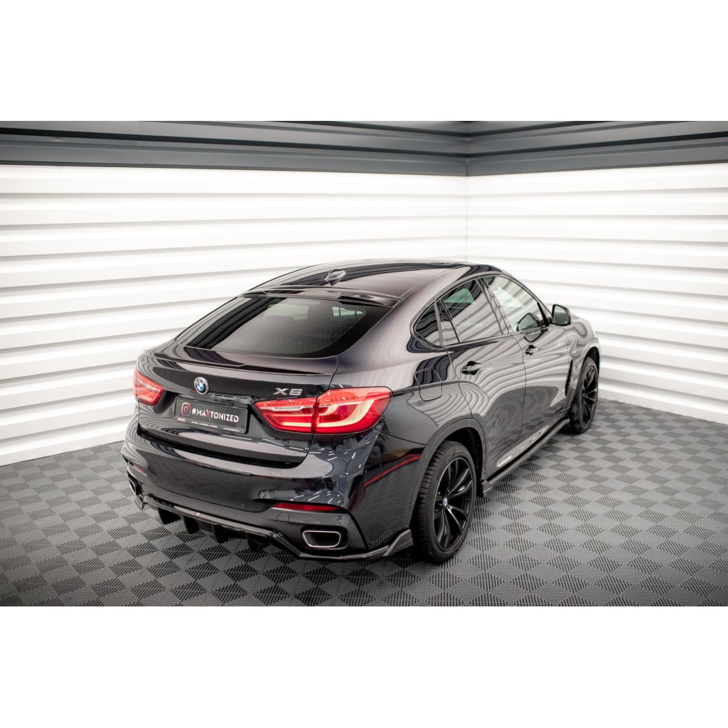 Maxton Design patka na zadní okno pro BMW X6 F16, černý lesklý plast ABS, M-Pack
