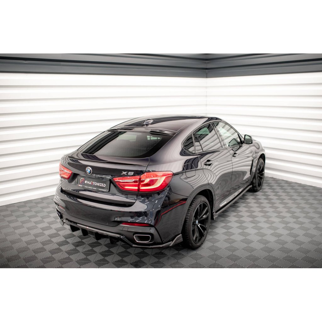 Maxton Design patka na zadní okno pro BMW X6 F16, černý lesklý plast ABS, M-Pack