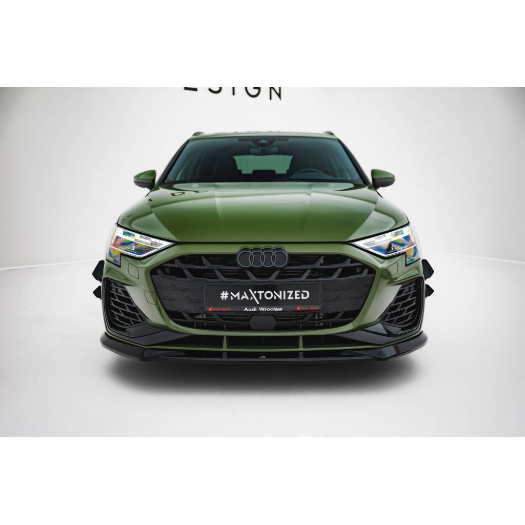 Maxton Design přítlačná křidélka předního nárazníku pro Audi A3 8Y Facelift, S-Line / S-Line Sedan
