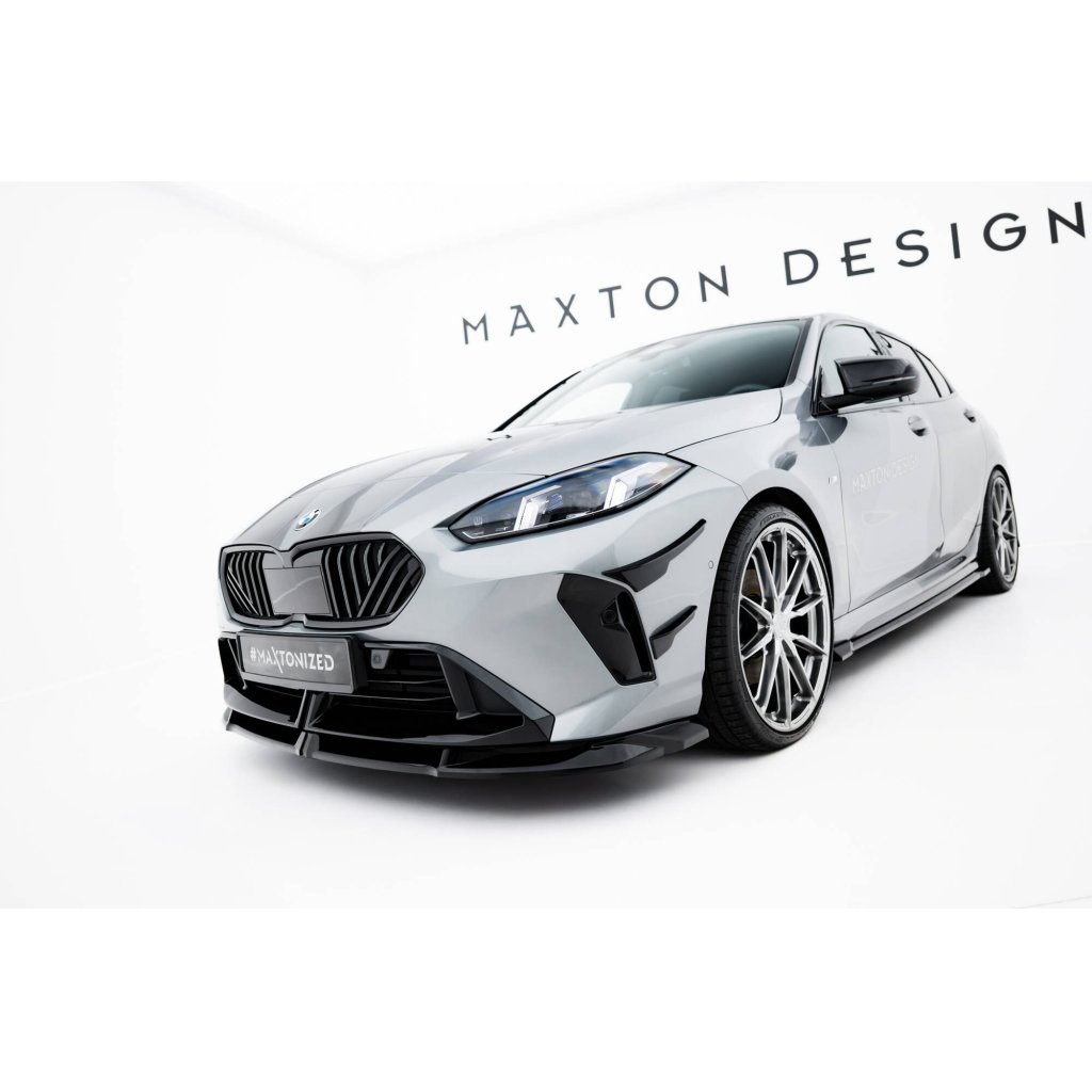 Maxton Design přítlačná křidélka předního nárazníku pro BMW řada 1 F70, plast ABS bez povrchové úpravy, M135i