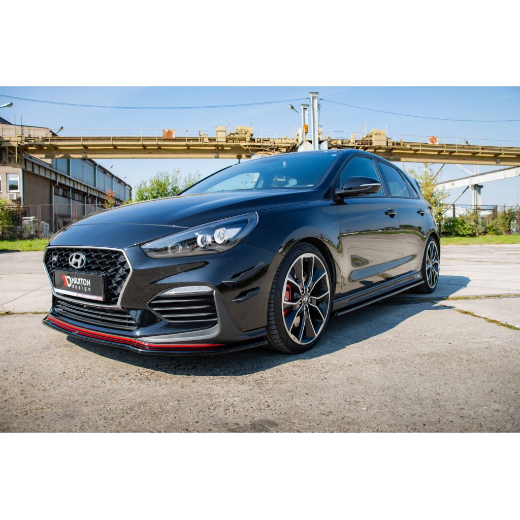 Maxton Design přítlačná křidélka předního nárazníku pro Hyundai i30 N Mk3, plast ABS bez povrchové úpravy, Hatchback/Fastback