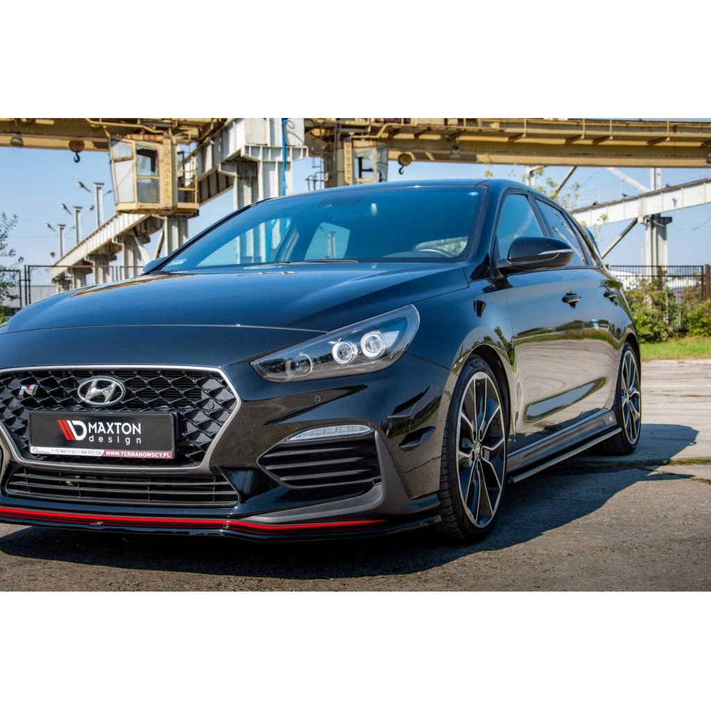 Maxton Design přítlačná křidélka předního nárazníku pro Hyundai i30 N Mk3, plast ABS bez povrchové úpravy, Hatchback/Fastback