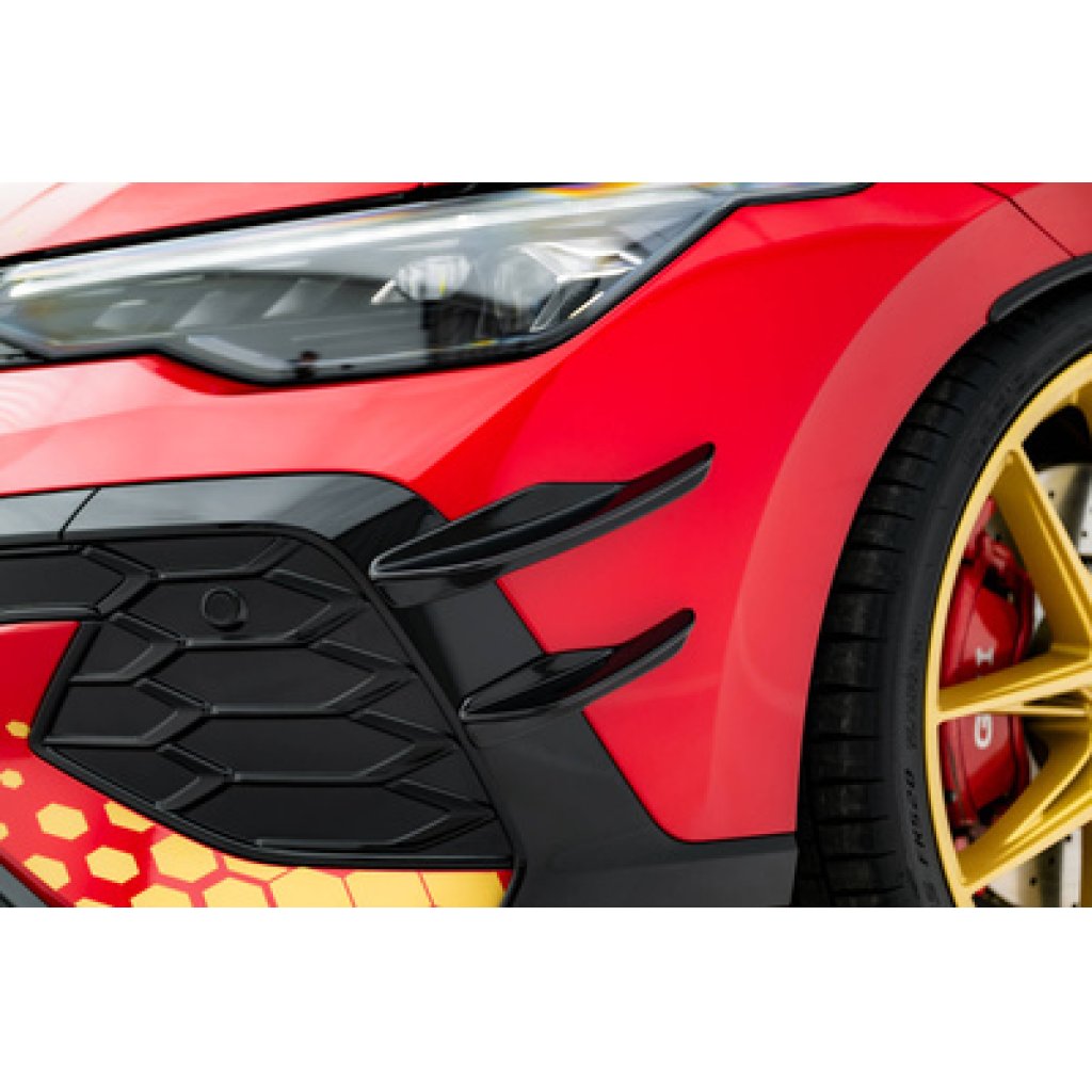 Maxton Design přítlačná křidélka předního nárazníku pro Volkswagen Golf GTI Mk8 Facelift, plast ABS bez povrchové úpravy, Clubsport