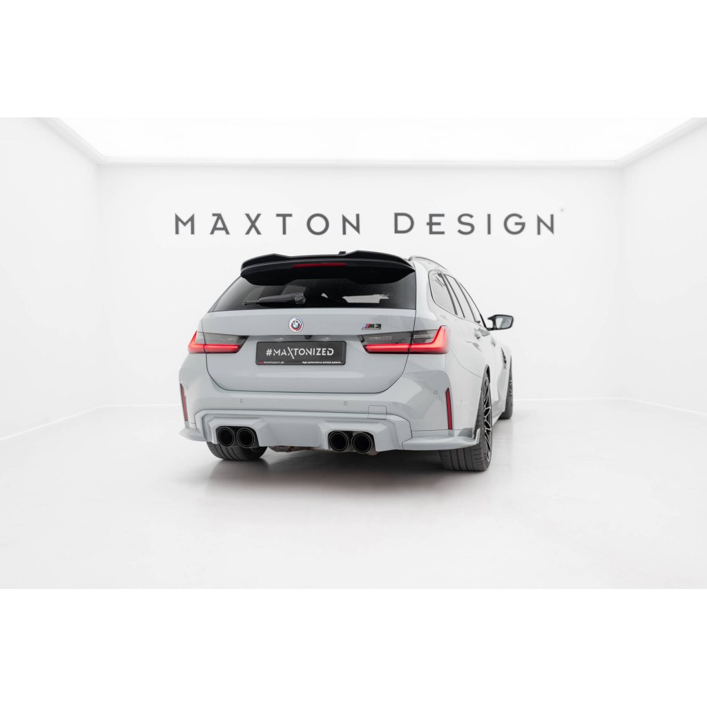 Maxton Design prodloužení spoileru 3d pro BMW M3 G80, černý lesklý plast ABS, G81 Touring