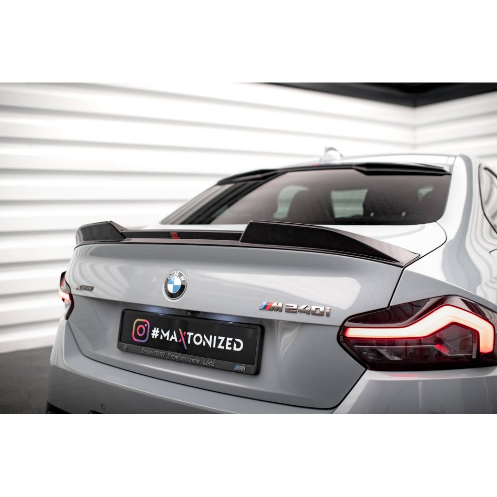 Maxton Design prodloužení spoileru 3d pro BMW řada 2 G42 M240i, G42 M-Pack, G42 Standard, carbon-Look