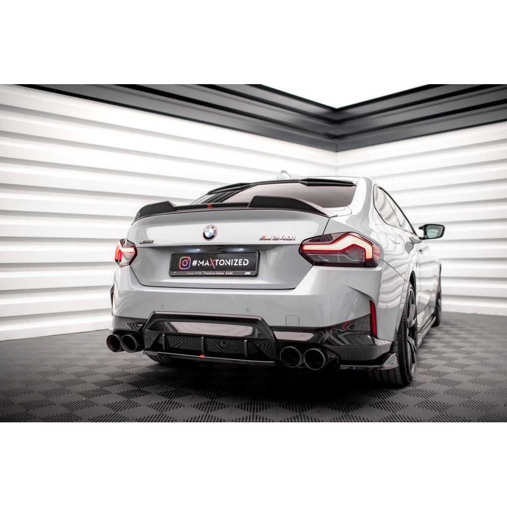Maxton Design prodloužení spoileru 3d pro BMW řada 2 G42 M240i, G42 M-Pack, G42 Standard, černý lesklý plast ABS, Coupe