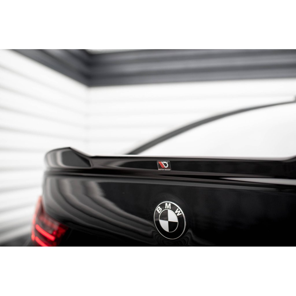 Maxton Design prodloužení spoileru 3d pro BMW řada 4 F36, černý lesklý plast ABS, vč. M-Pack