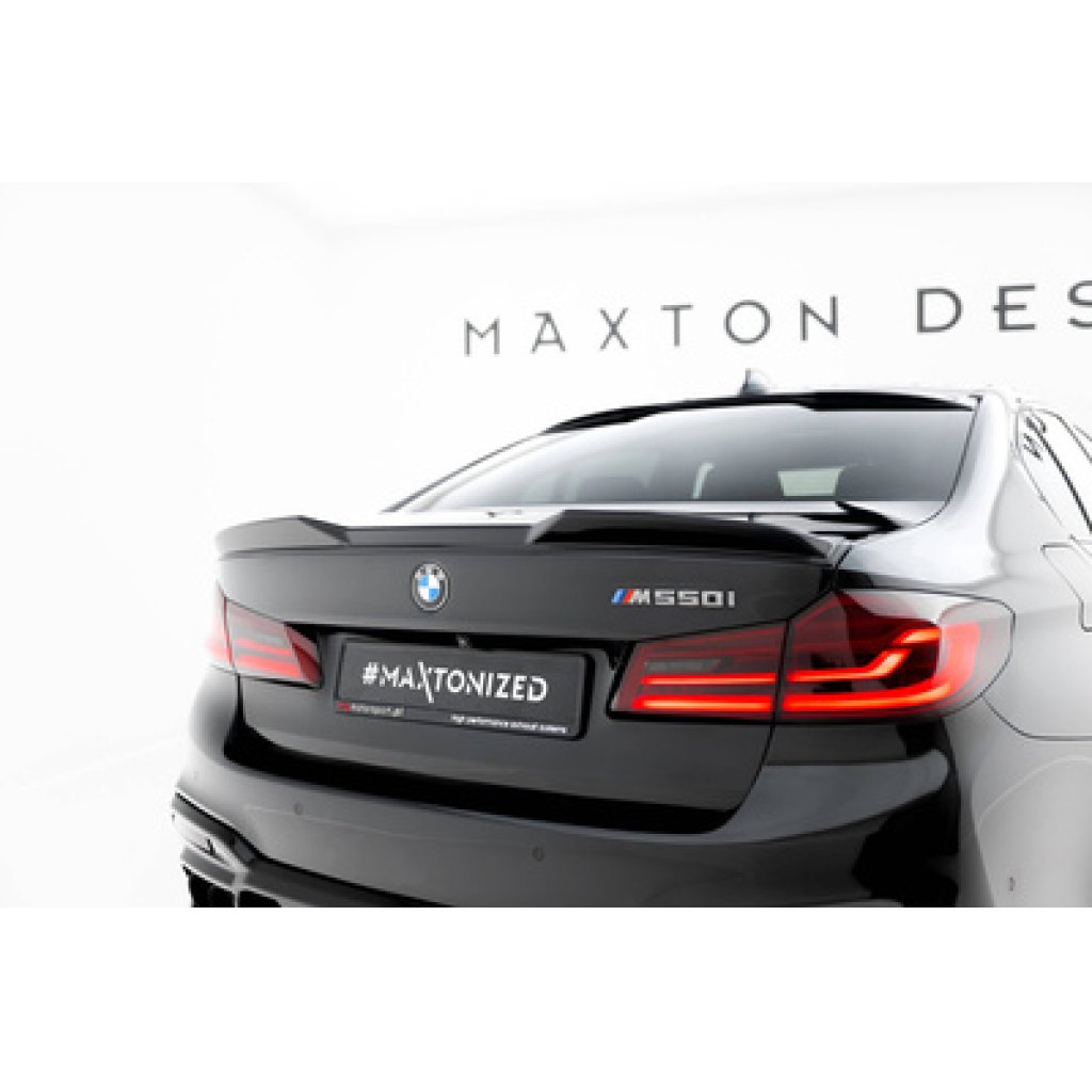 Maxton Design prodloužení spoileru 3d pro BMW řada 5 G30, černý lesklý plast ABS, M550i Sedan