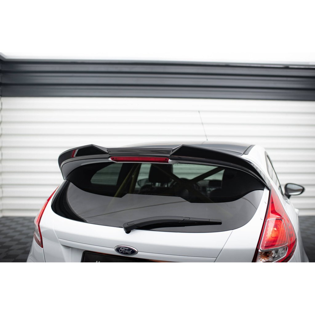 Maxton Design prodloužení spoileru 3d pro Ford Fiesta ST Mk7 Facelift, černý lesklý plast ABS