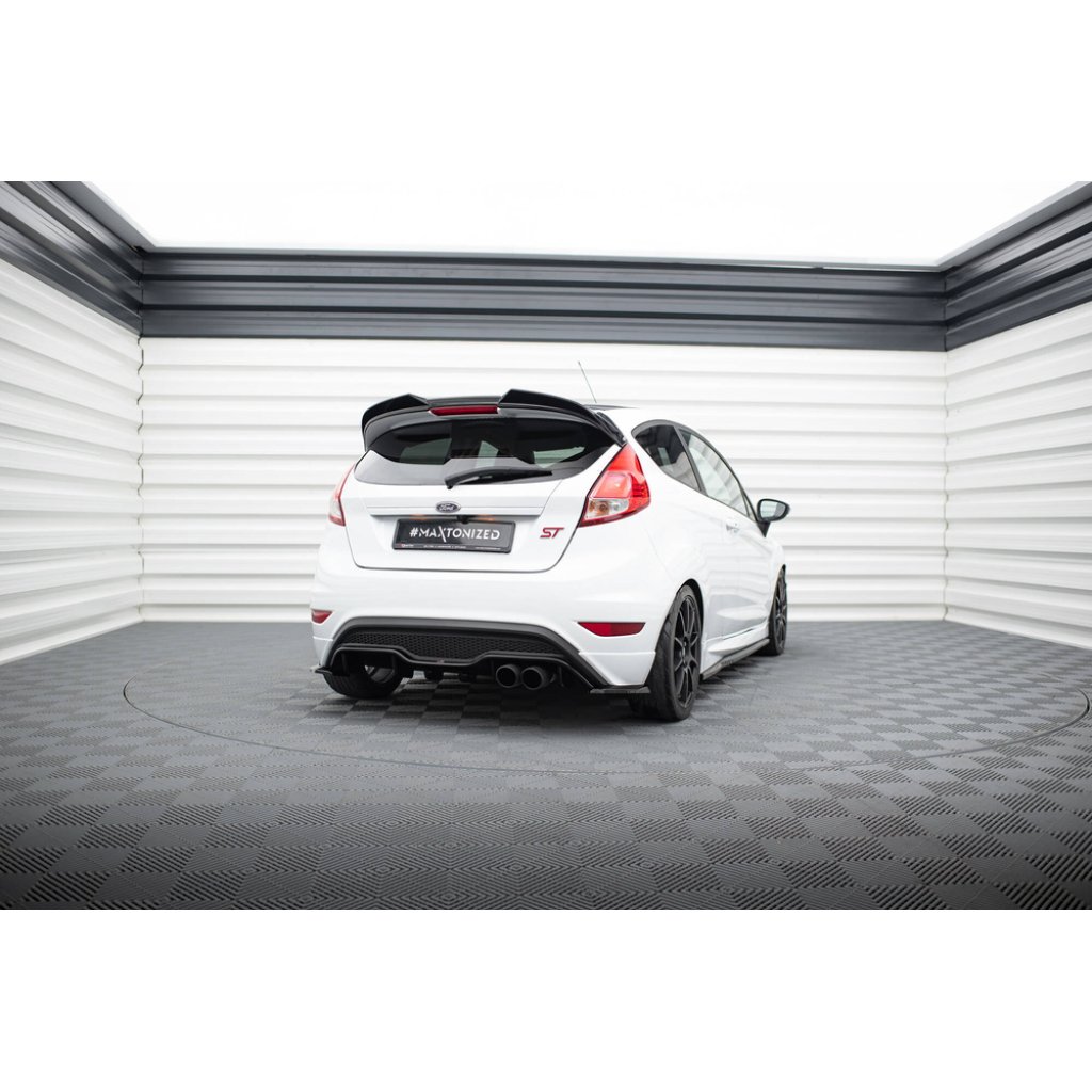Maxton Design prodloužení spoileru 3d pro Ford Fiesta ST Mk7 Facelift, černý lesklý plast ABS