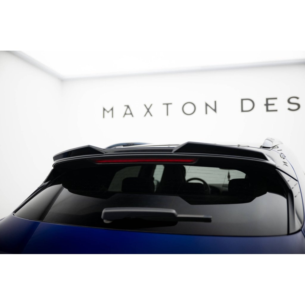 Maxton Design prodloužení spoileru 3d pro Porsche Taycan 4S, černý lesklý plast ABS, Cross Turismo