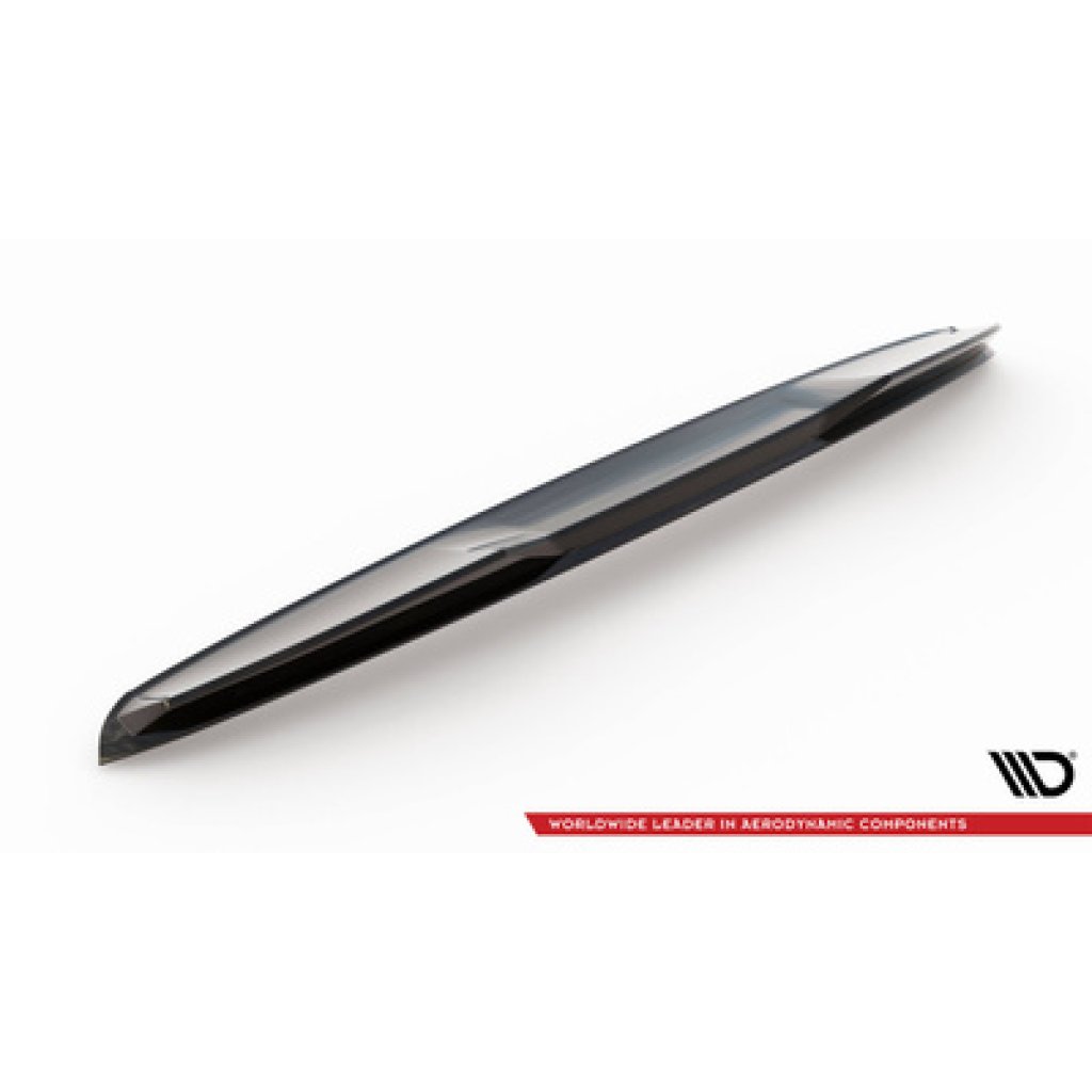 Maxton Design prodloužení spoileru 3d pro Porsche Taycan 4S, černý lesklý plast ABS, Cross Turismo