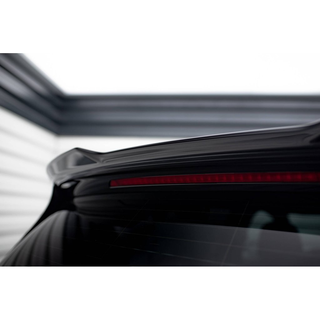 Maxton Design prodloužení spoileru 3d pro Volkswagen Golf R-Line Mk7, Mk7 Facelift, černý lesklý plast ABS
