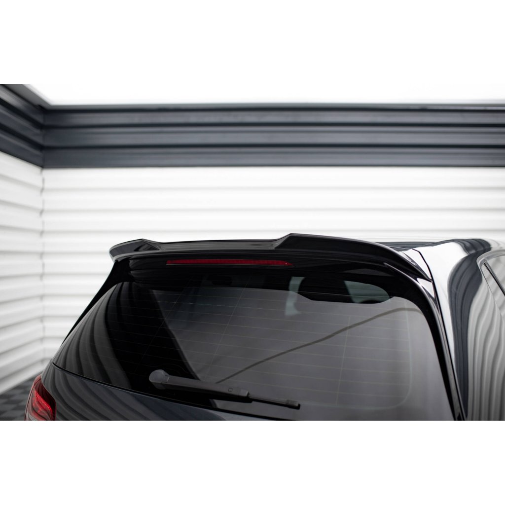 Maxton Design prodloužení spoileru 3d pro Volkswagen Golf R-Line Mk7, Mk7 Facelift, černý lesklý plast ABS