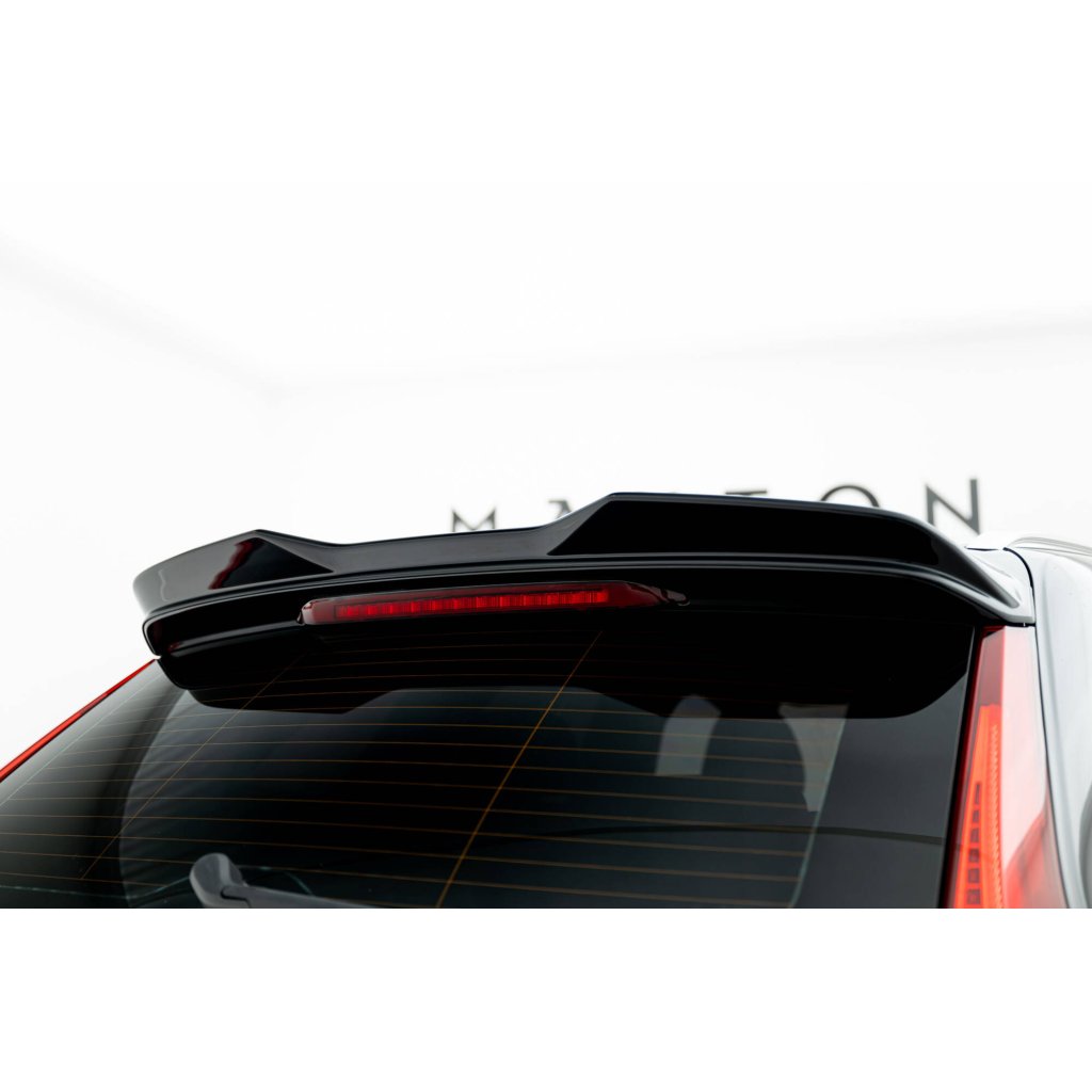 Maxton Design prodloužení spoileru 3d pro Volvo XC60 Mk 2, černý lesklý plast ABS