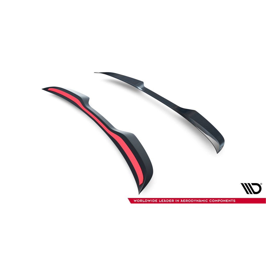 Maxton Design prodloužení spoileru pro Abarth 500E, černý lesklý plast ABS