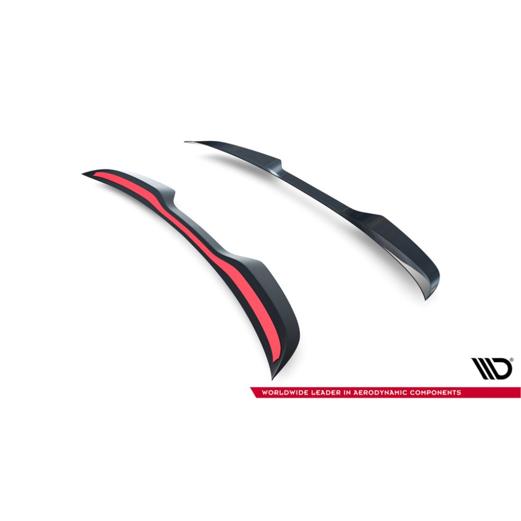 Maxton Design prodloužení spoileru pro Abarth 500E, černý lesklý plast ABS